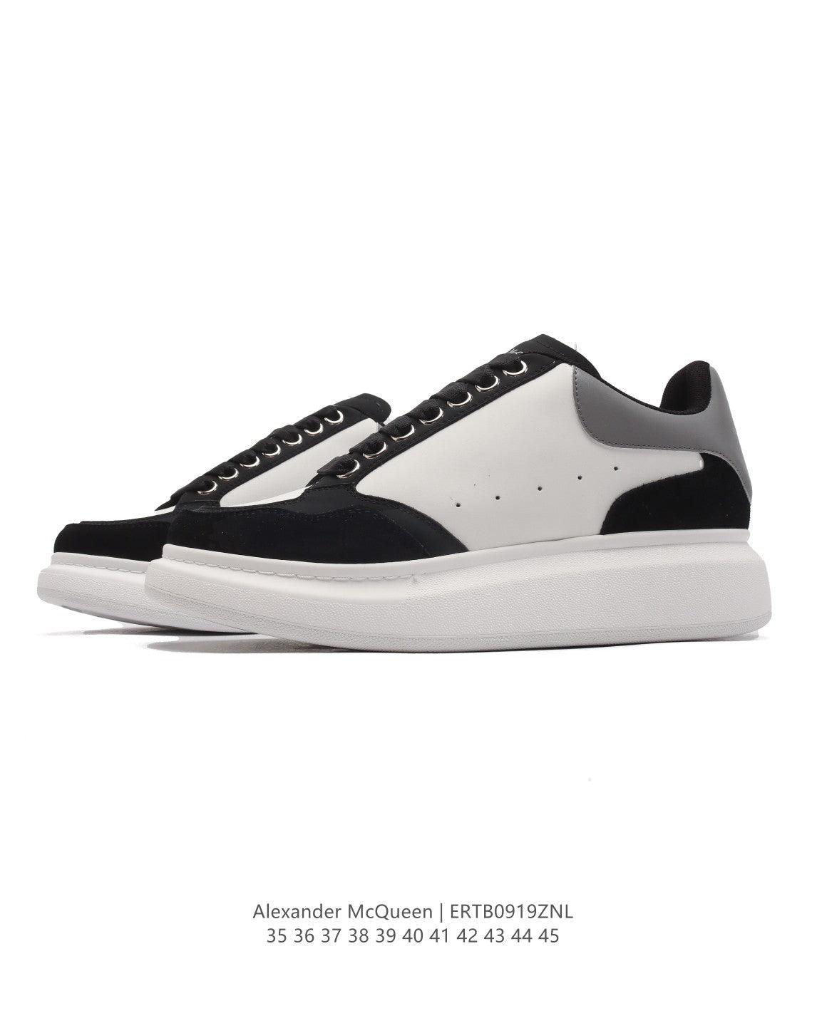 Alexander McQueen Men's Oversized Larry Leather Low-Top Sneakers - Banlieue91