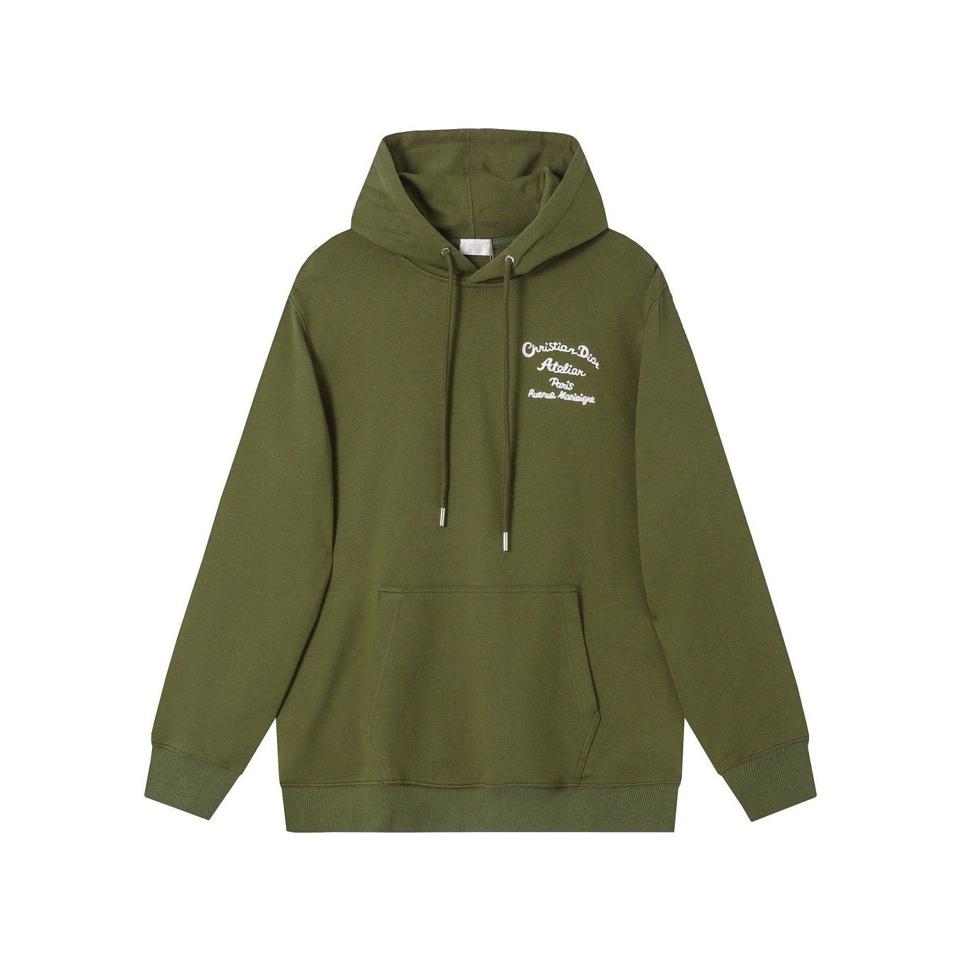 Dior Hoodie Workshop Embroidered Logo Kangaroo 'Green' - Banlieue91