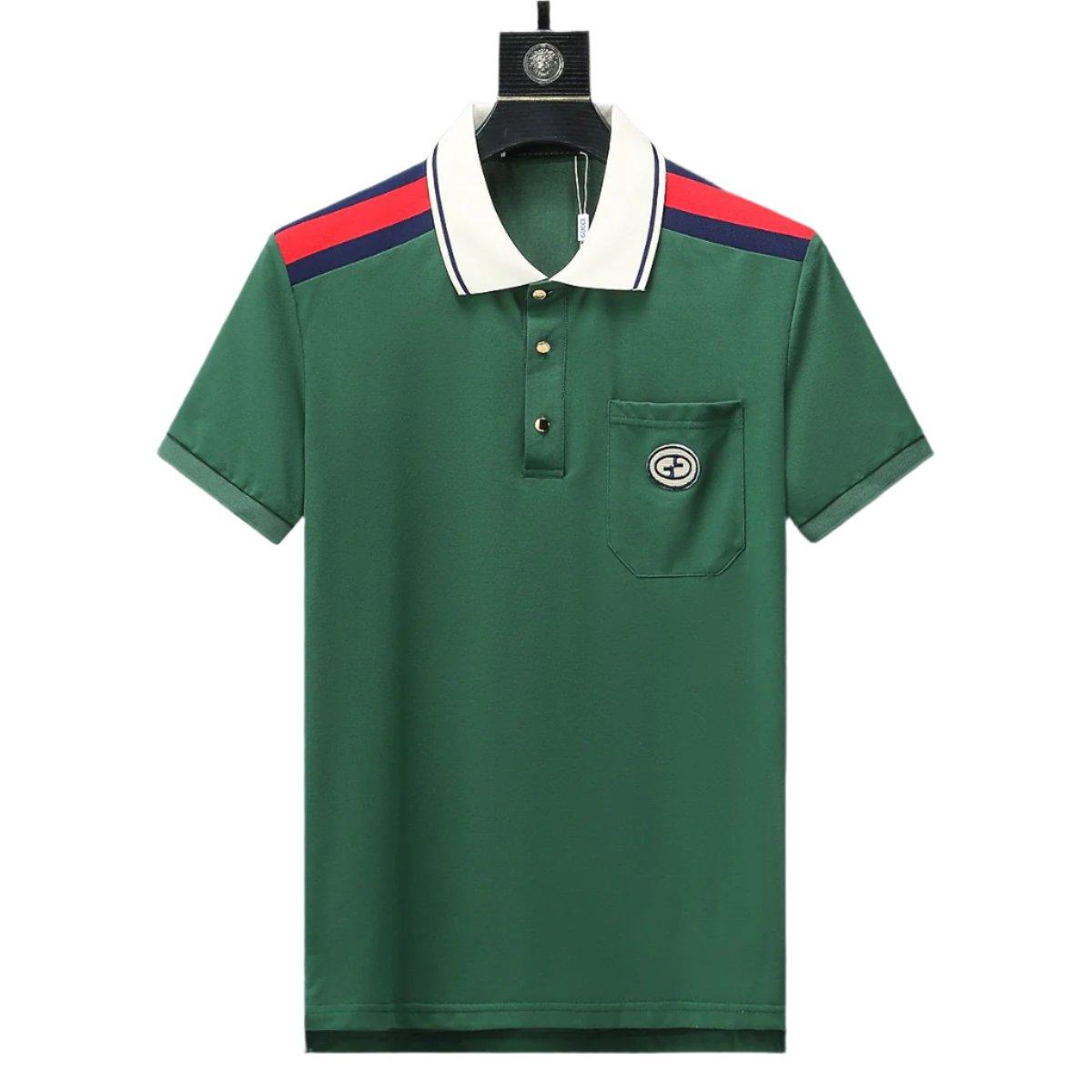 Gucci Green T-shirt with a collar - Banlieue91