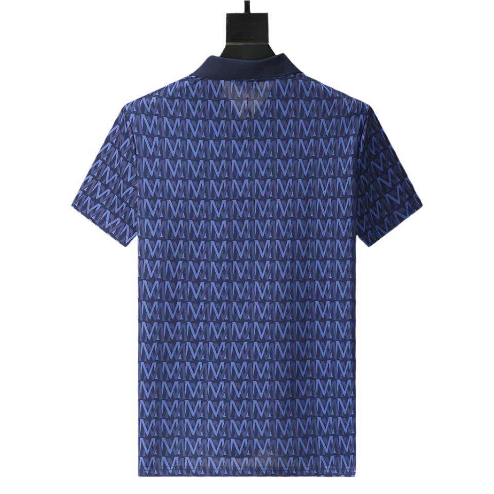 Moncler Blue T-Shirt with Collar - Banlieue91