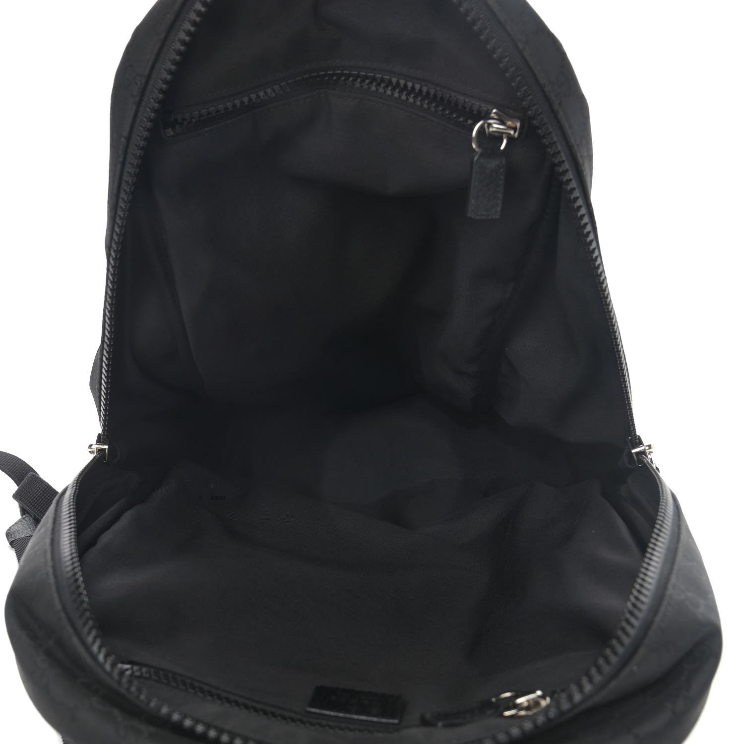 Gucci Nylon Monogram Slim Backpack Black - Banlieue91