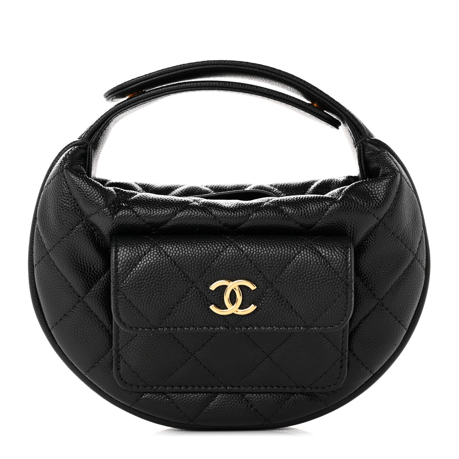 Chanel  Caviar Quilted Polly Pocket Pouch Hobo