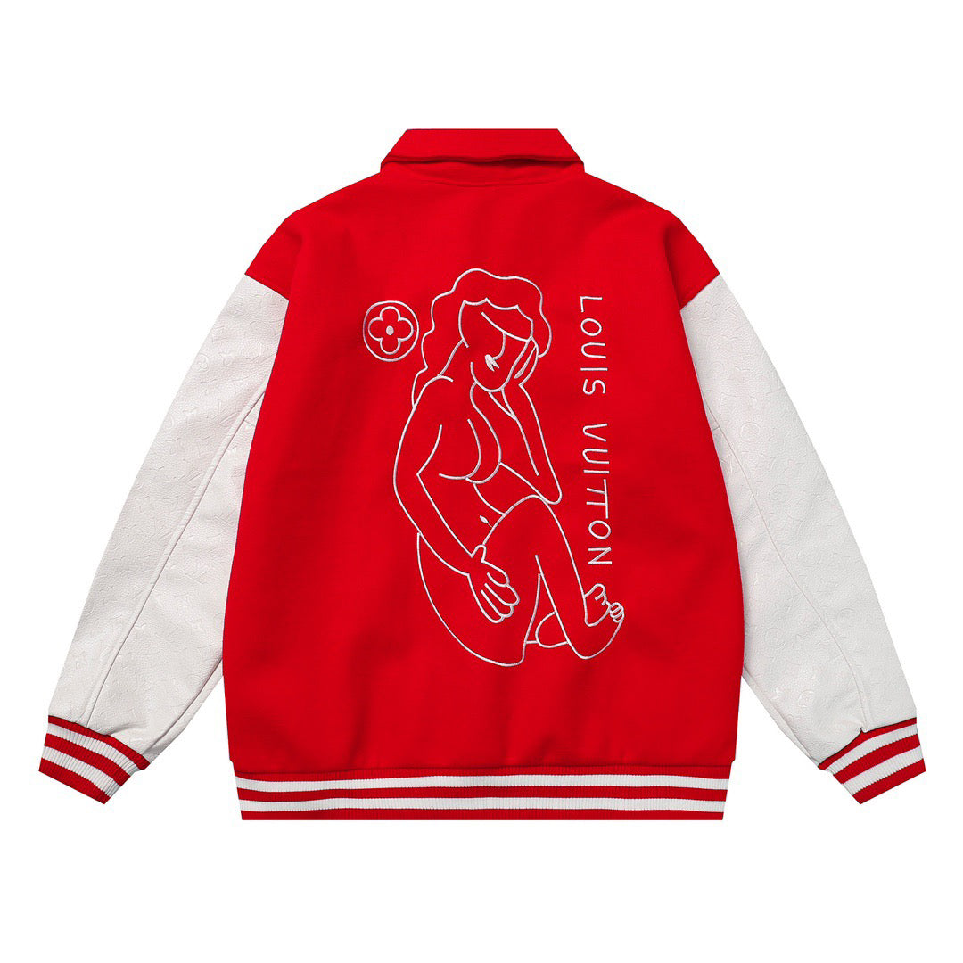 Louis Vuitton Varsity Jacket Red - Banlieue91