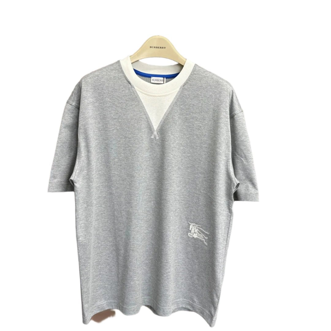 Burberry T-Shirt Without Collar 'Grey' - Banlieue91