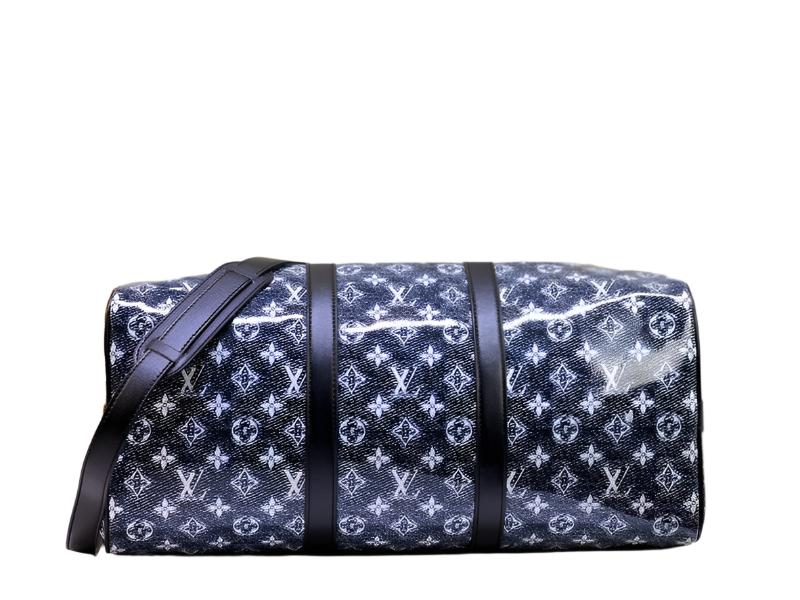 Louis Vuitton Navy & White Monogram Keepall 50 - Banlieue91