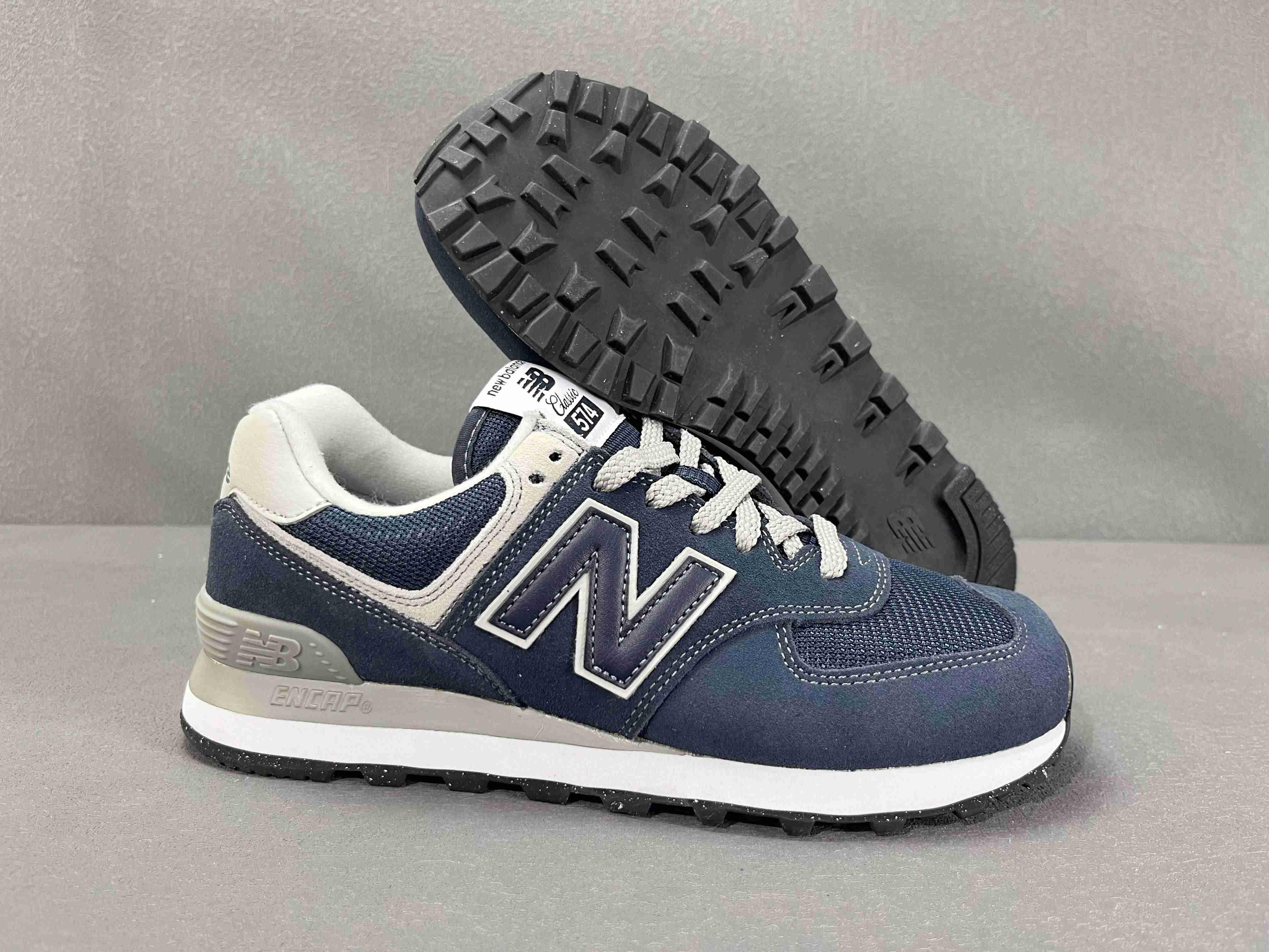 New Balance 574 Navy White - Banlieue91