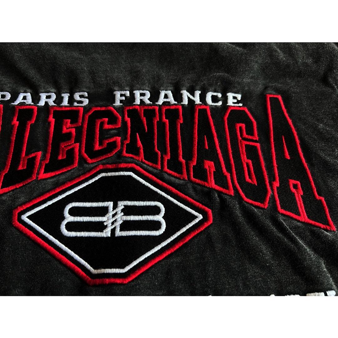 Balenciaga Black T-Shirt Without Collar - Banlieue91