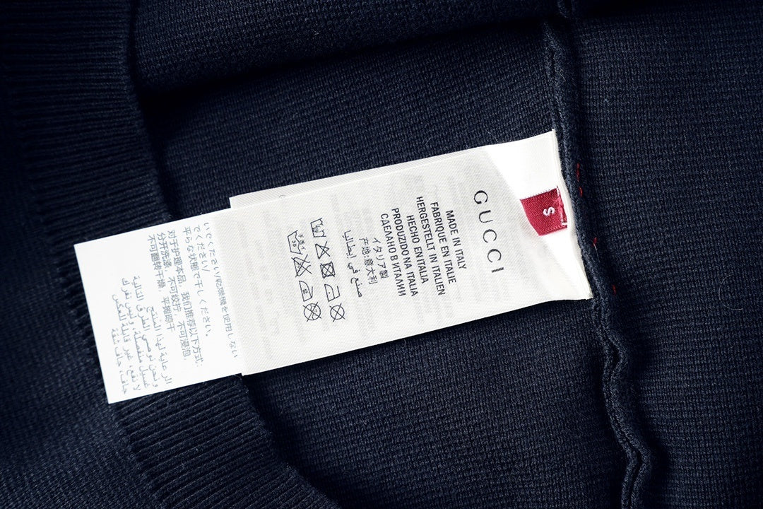 Close-up of Gucci T-Shirt Without Collar 'Black' highlighting soft fabric and minimalist design, perfect for everyday style.