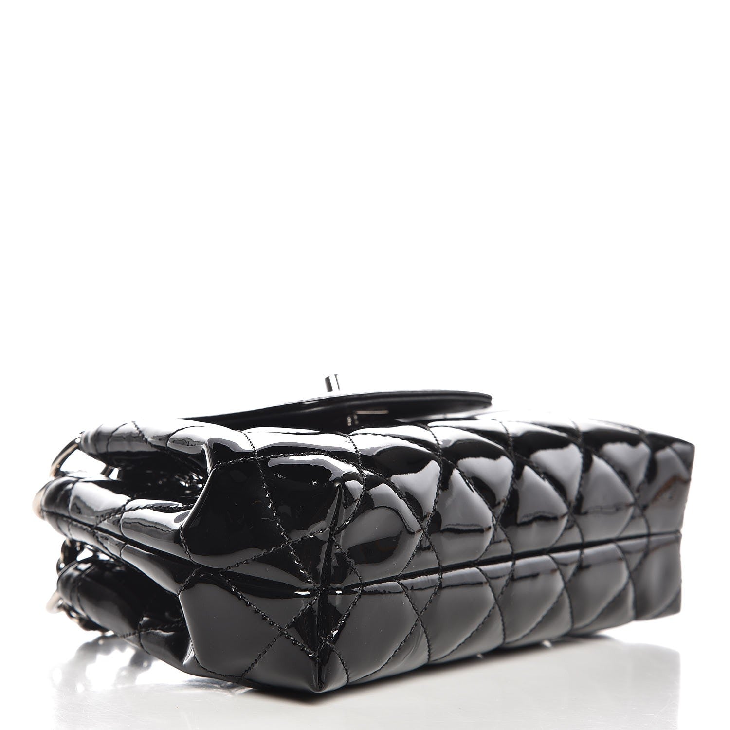 Chanel Patent Quilted Coco Shine Small Accordion Flap Black - Banlieue91