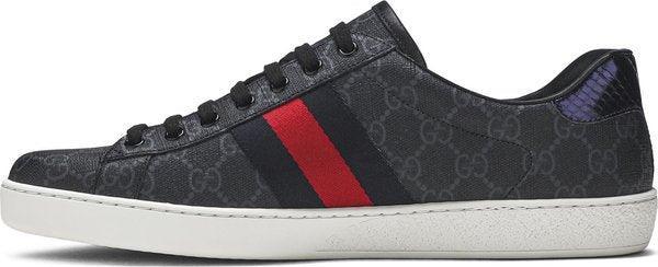 Ace Supreme GG Guccissima Logo Web Stripe Flat Sneakers - Banlieue91