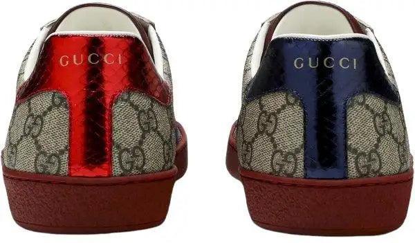 Ace Supreme GG Guccissima Logo Web Stripe Flat Sneakers - Banlieue91