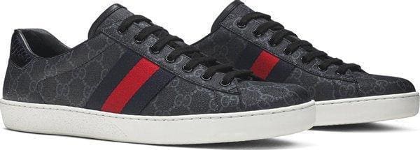 Ace Supreme GG Guccissima Logo Web Stripe Flat Sneakers | Banlieue91
