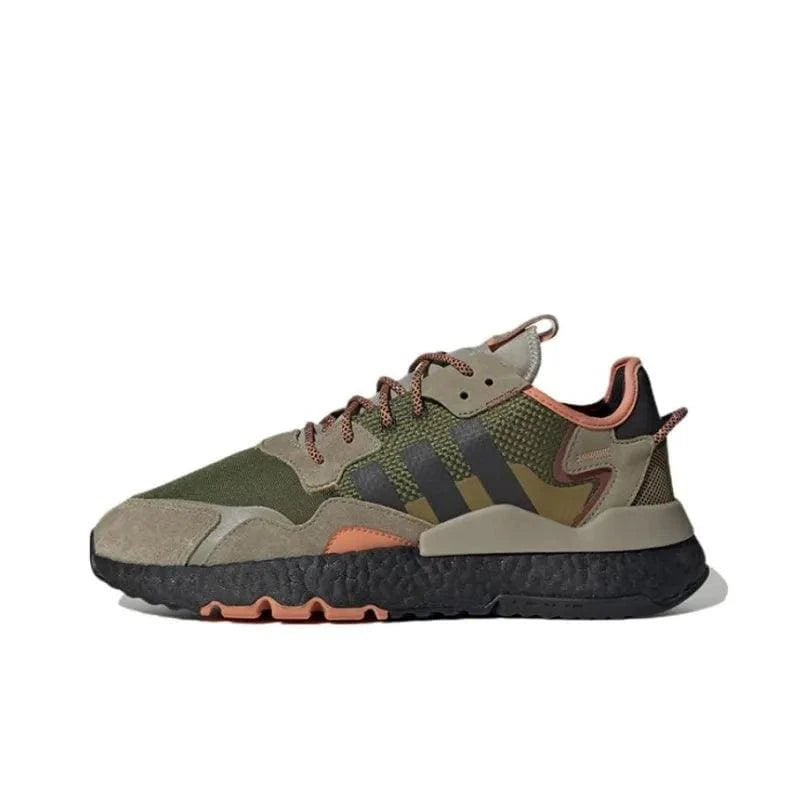 Adidas Nite Jogger Brown Dark Green - Men's Casual Sneakers | Banlieue91