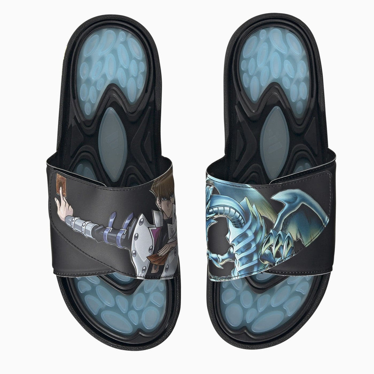Adidas Originals Reptossage Hook And Loop Black/Blue Slides | Banlieue91