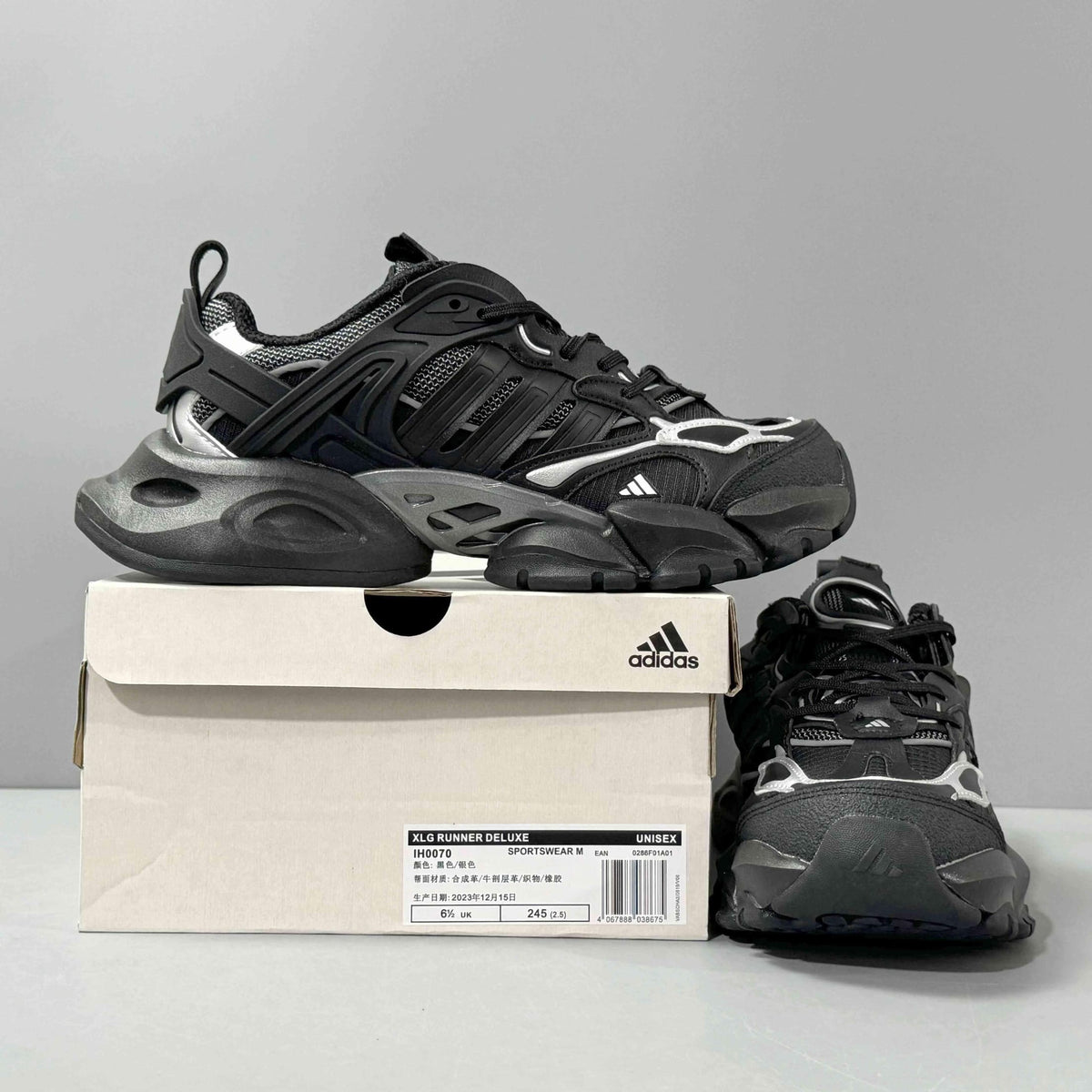 Adidas XLG Runner Deluxe 'Vento Black' - Men's Casual Sneakers | Banlieue91
