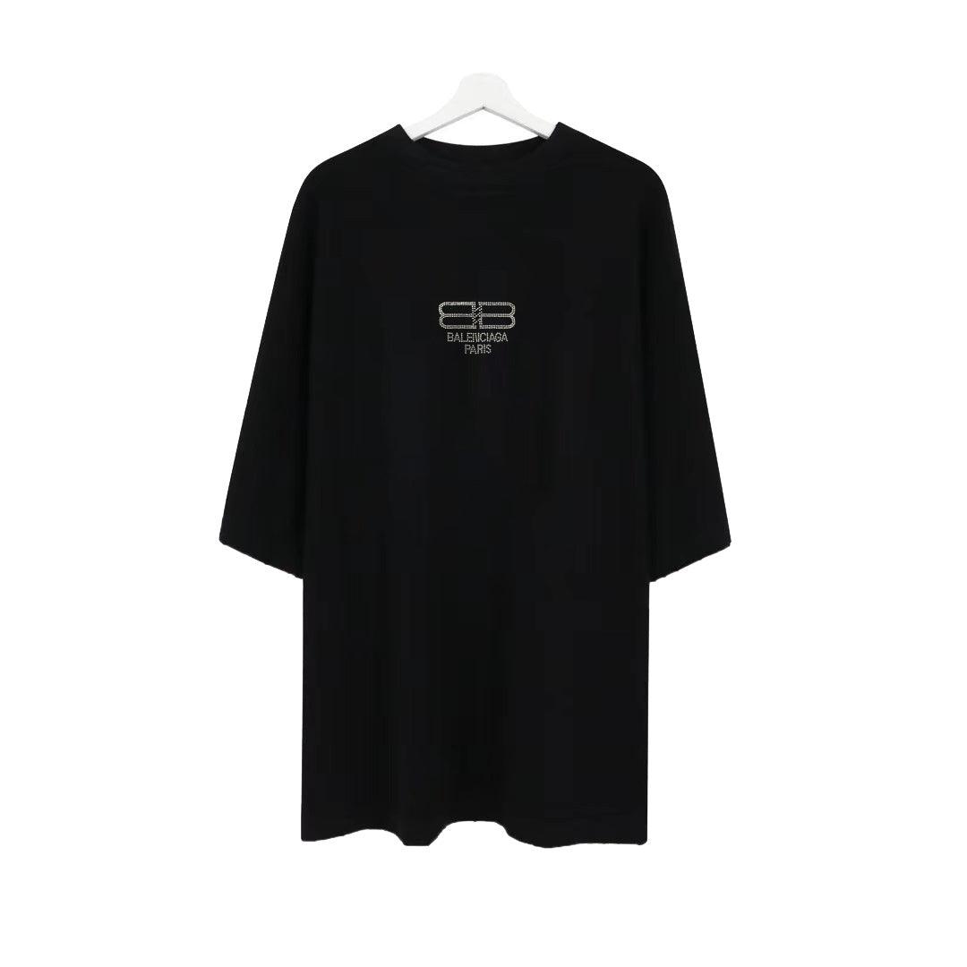 Balenciaga Black T-Shirt Without Collar - Banlieue91