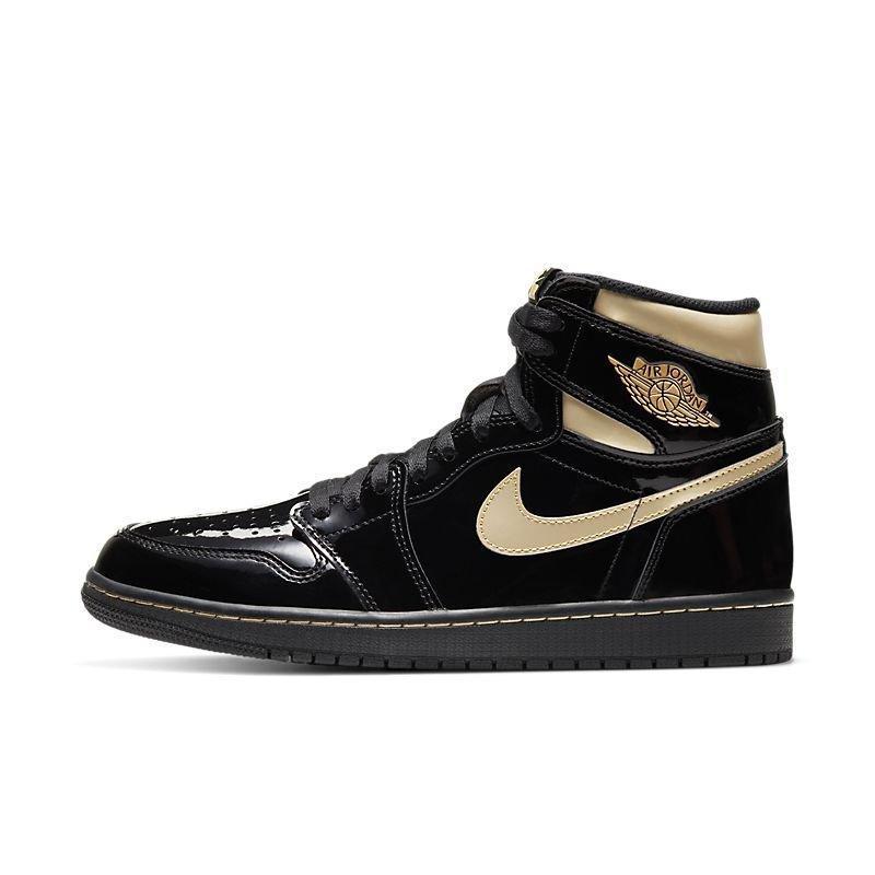 Air Jordan 1 High 'Black Metallic Gold Patent' - Banlieue91