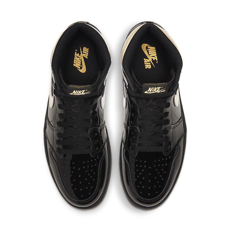 Air Jordan 1 High 'Black Metallic Gold Patent' - Banlieue91