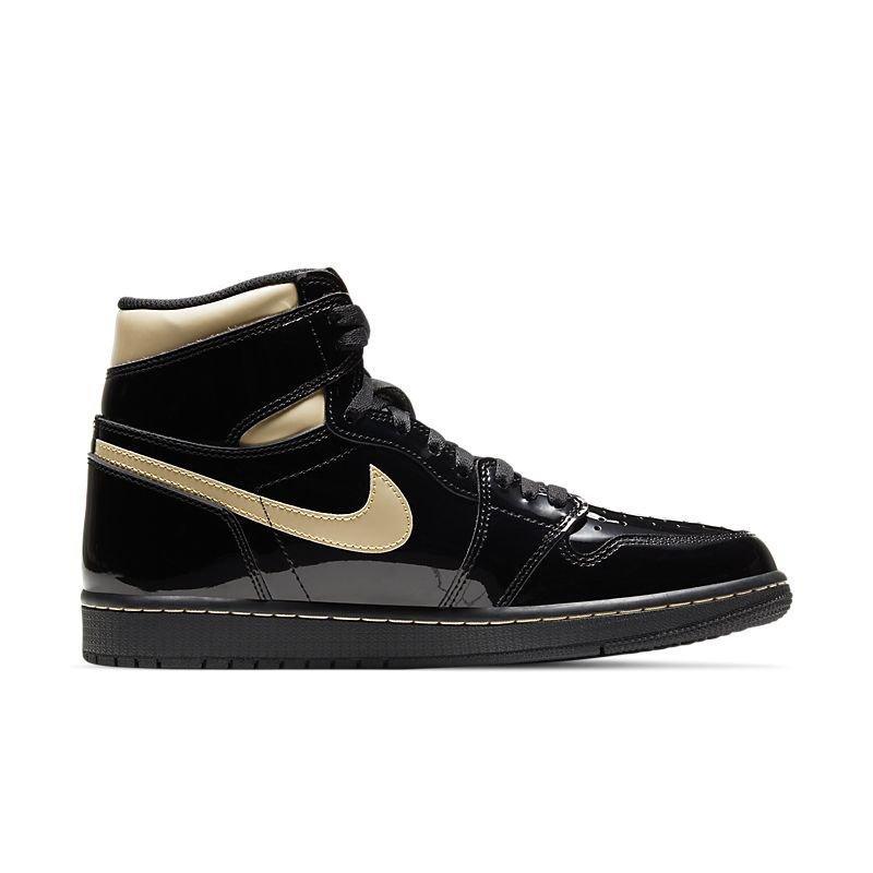 Air Jordan 1 High 'Black Metallic Gold Patent' - Banlieue91