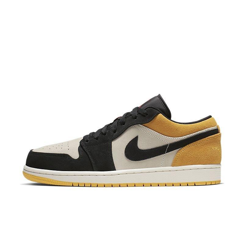 Air Jordan 1 Low 'Sail University Gold Black' - Banlieue91