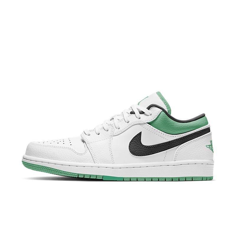 Air Jordan 1 Low 'White Lucky Green Black' - Banlieue91