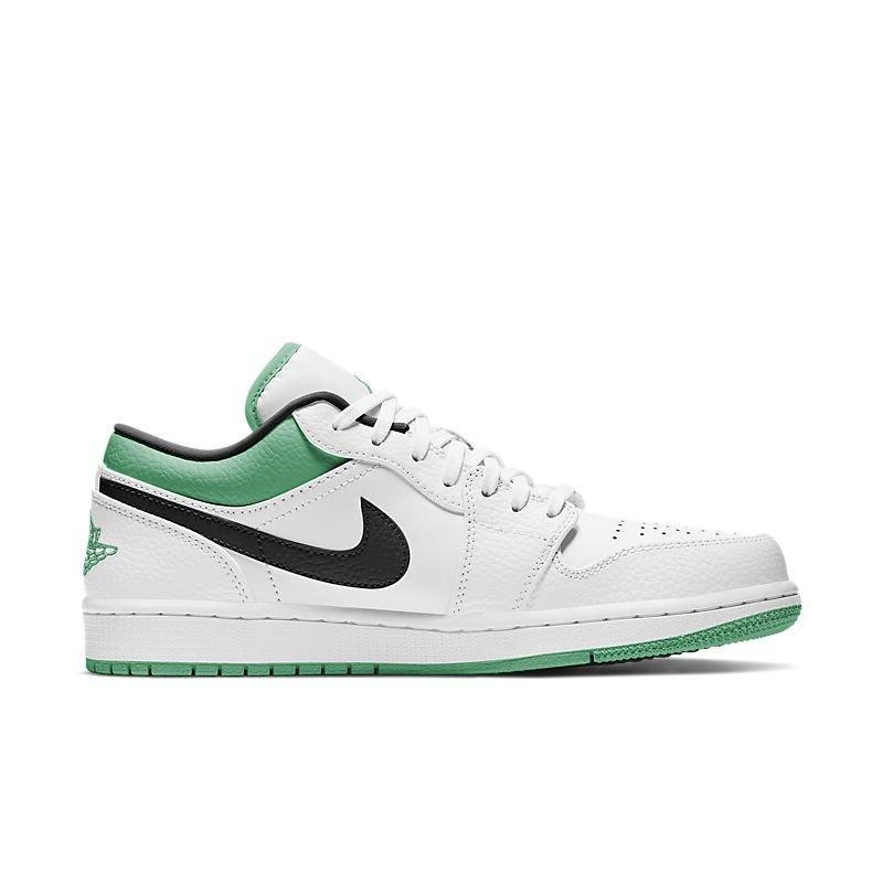 Air Jordan 1 Low 'White Lucky Green Black' - Banlieue91