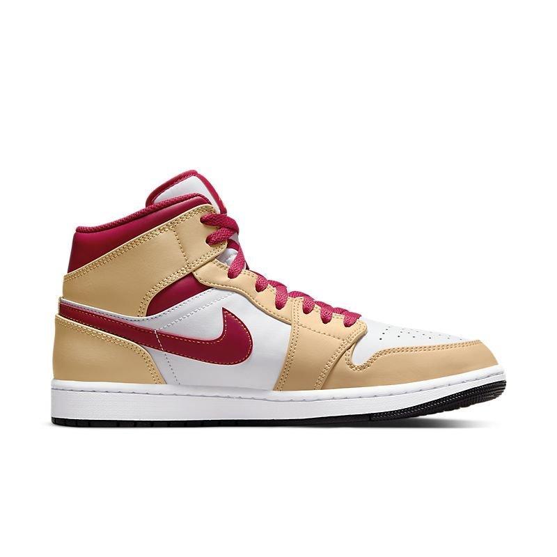 Air Jordan 1 Mid 'Light Curry Cardinal' - Banlieue91