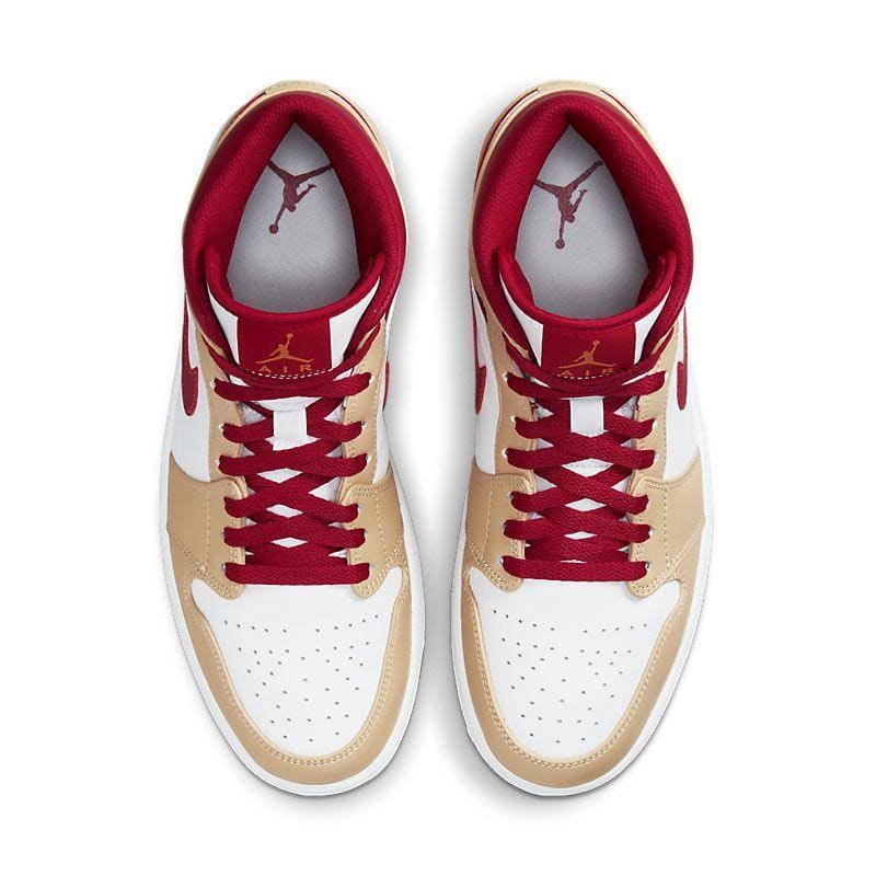 Air Jordan 1 Mid 'Light Curry Cardinal' | Banlieue91