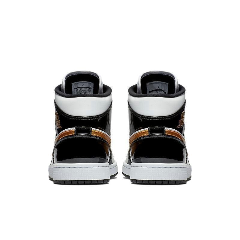 Air Jordan 1 Mid 'Patent Black White Gold' | Banlieue91