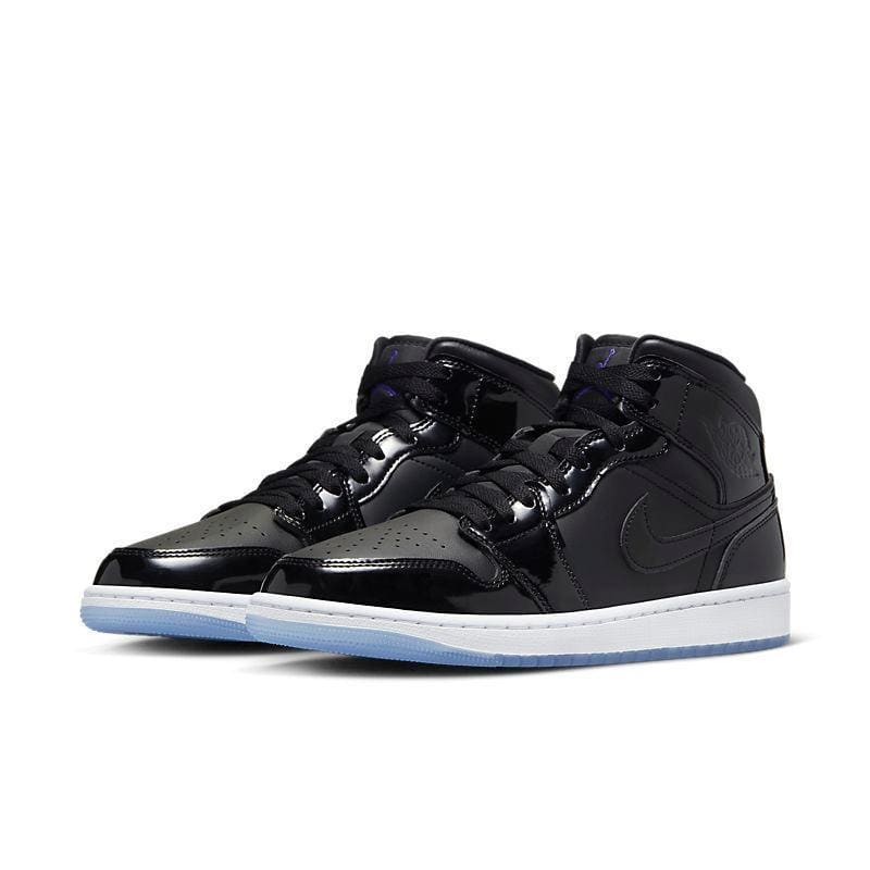 Air Jordan 1 Mid SE 'Space Jam' - Iconic Black Patent Leather Sneakers | Banlieue91