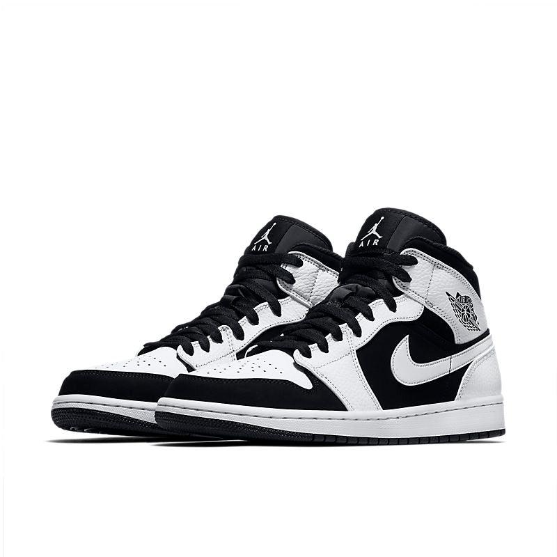 Air Jordan 1 Mid 'White Black' - Banlieue91