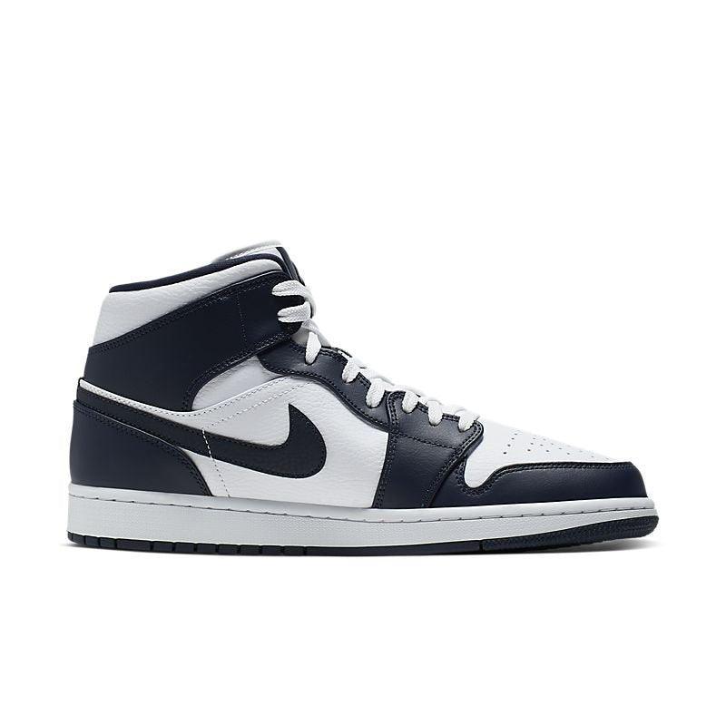 Air Jordan 1 Mid 'White Metallic Gold Obsidian' - Banlieue91