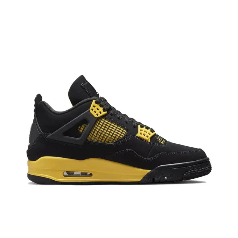 Air Jordan 4 Retro Thunder – Men's Iconic Sneakers (Black/Tour Yellow) | Banlieue91
