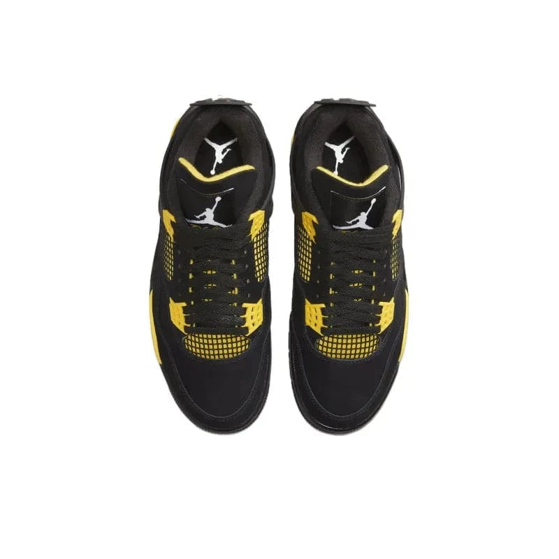 Air Jordan 4 Retro Thunder – Men's Iconic Sneakers (Black/Tour Yellow) | Banlieue91
