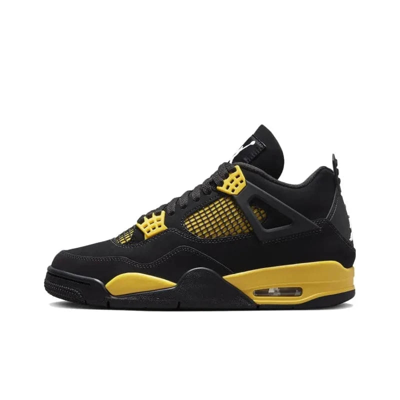Air Jordan 4 Retro Thunder – Men's Iconic Sneakers (Black/Tour Yellow) | Banlieue91
