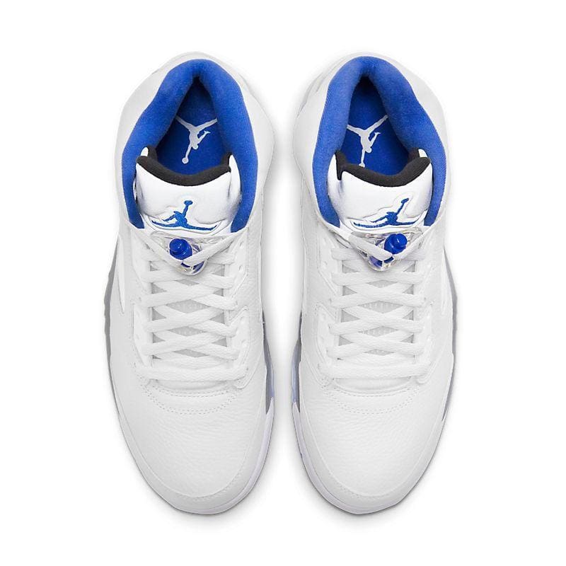 Air Jordan Retro 5 Stealth 2.0 White Hyper Royal Grey | Banlieue91