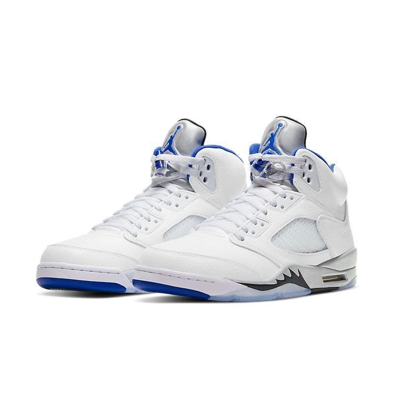 Air Jordan Retro 5 Stealth 2.0 White Hyper Royal Grey | Banlieue91