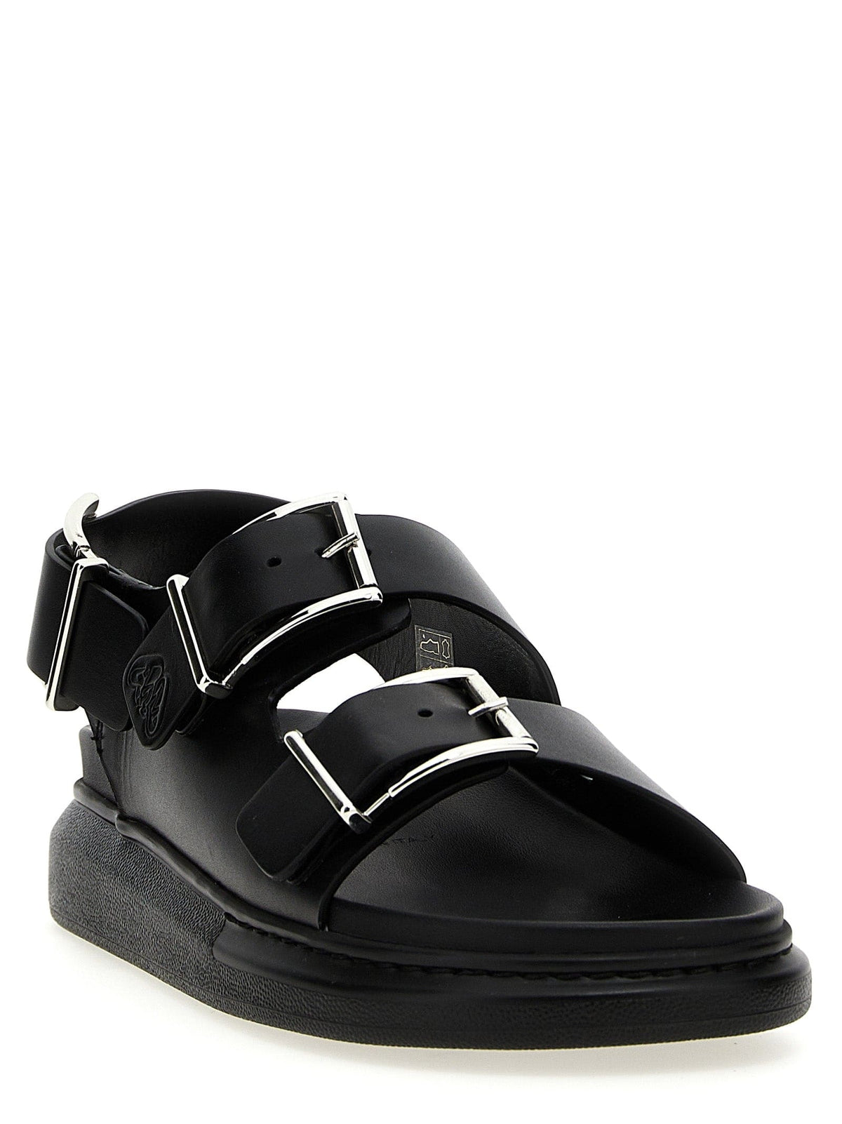 Alexander Mcqueen Buckle Leather Sandals | Banlieue91