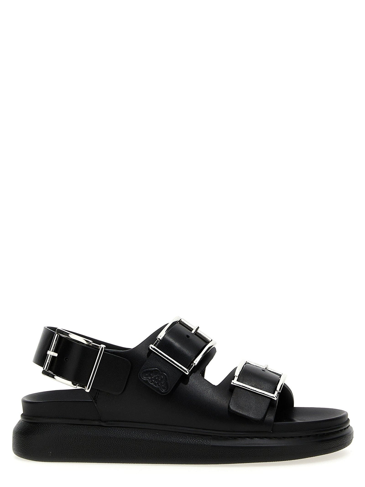 Alexander Mcqueen Buckle Leather Sandals | Banlieue91
