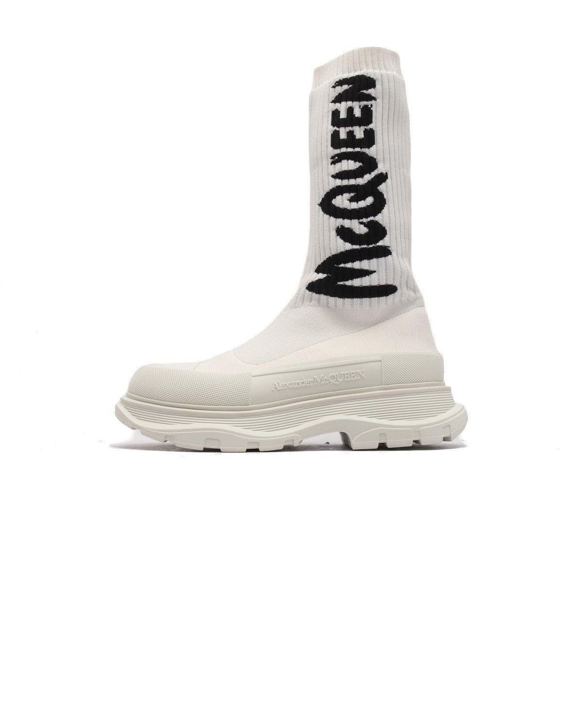 Alexander McQueen Graffiti Knit Tread Slick Boot | Banlieue91