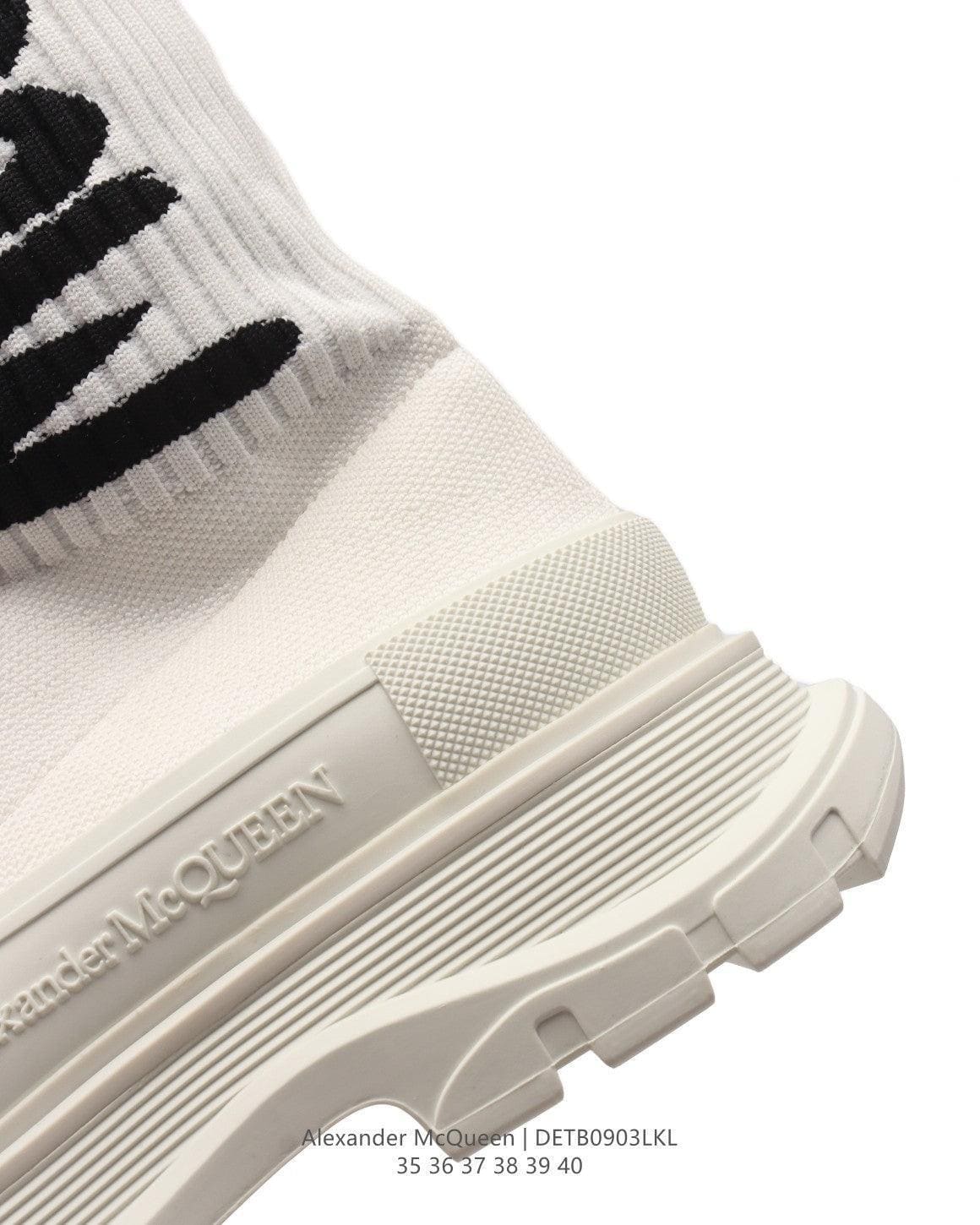 Alexander McQueen Graffiti Knit Tread Slick Boot | Banlieue91