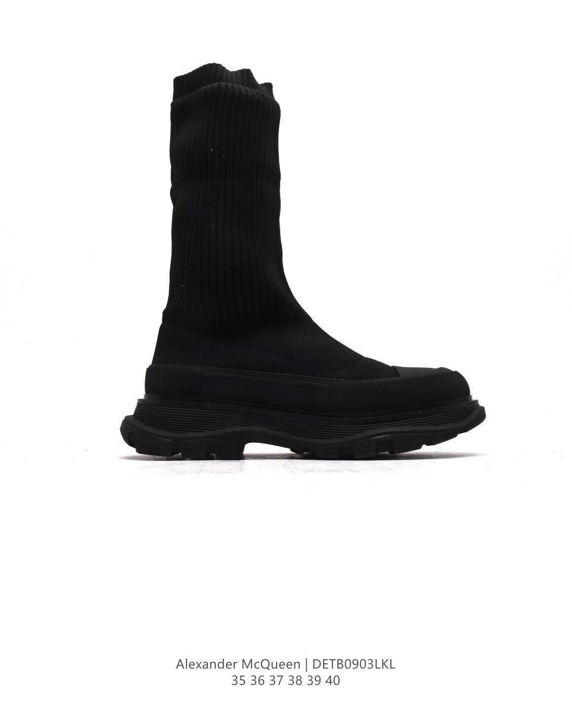 Alexander McQueen Graffiti Knit Tread Slick Boot | Banlieue91