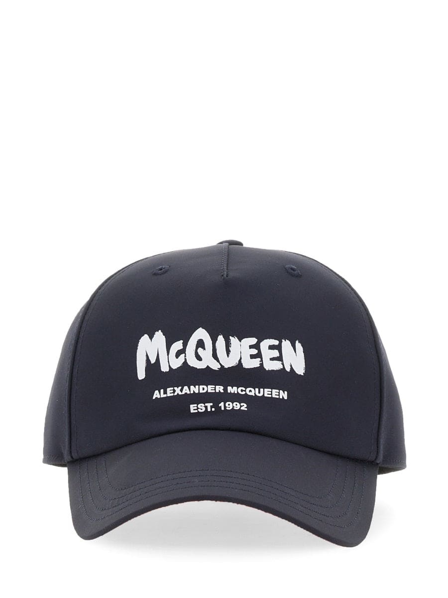 ALEXANDER MCQUEEN Graffiti Logo Hard Visor Hat | Banlieue91