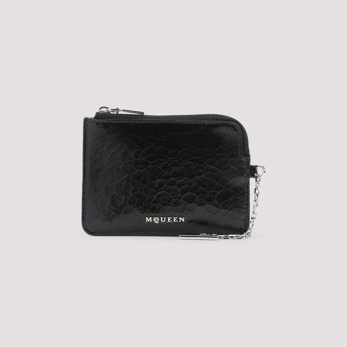 ALEXANDER MCQUEEN Mini Leather Card Holder with Sling Zip Coin Pouch | Banlieue91