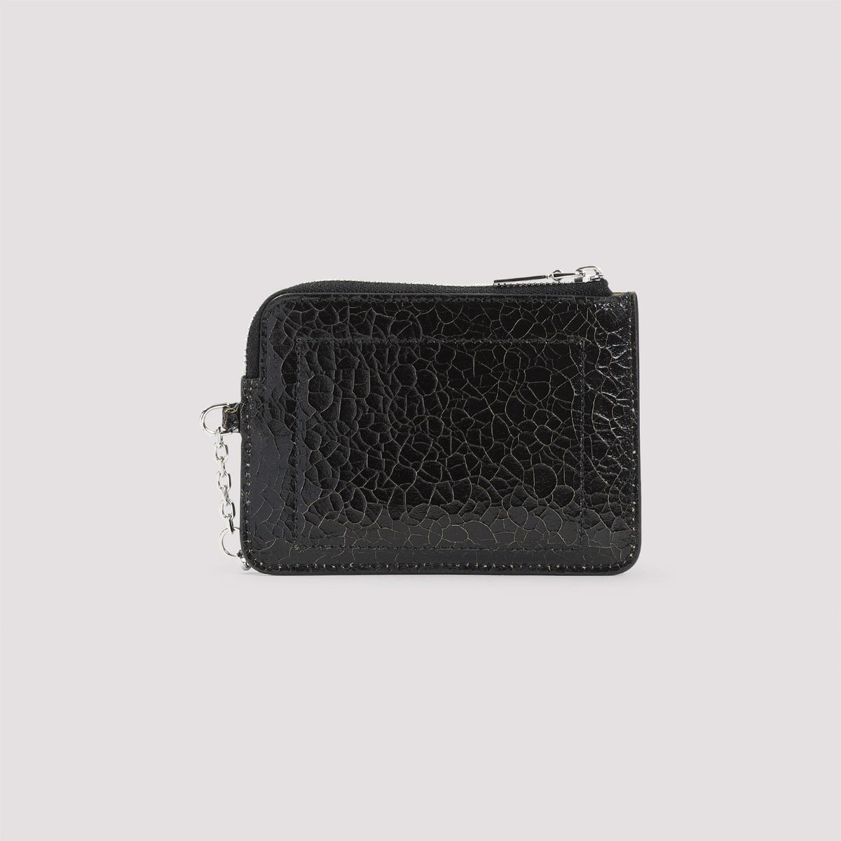 ALEXANDER MCQUEEN Mini Leather Card Holder with Sling Zip Coin Pouch | Banlieue91