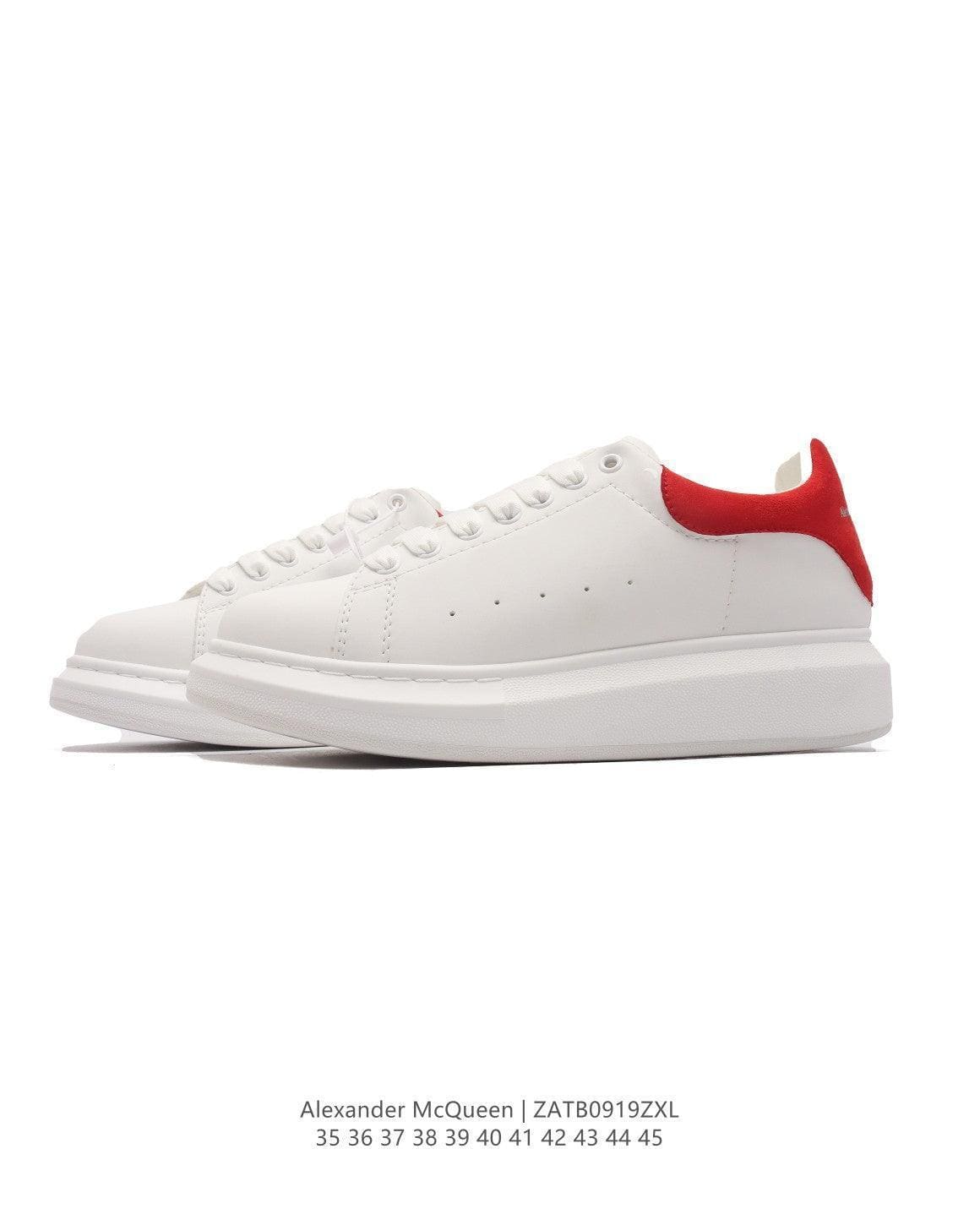 Alexander McQueen Sneakers White & Red | Luxury Fashion Statement | Banlieue91