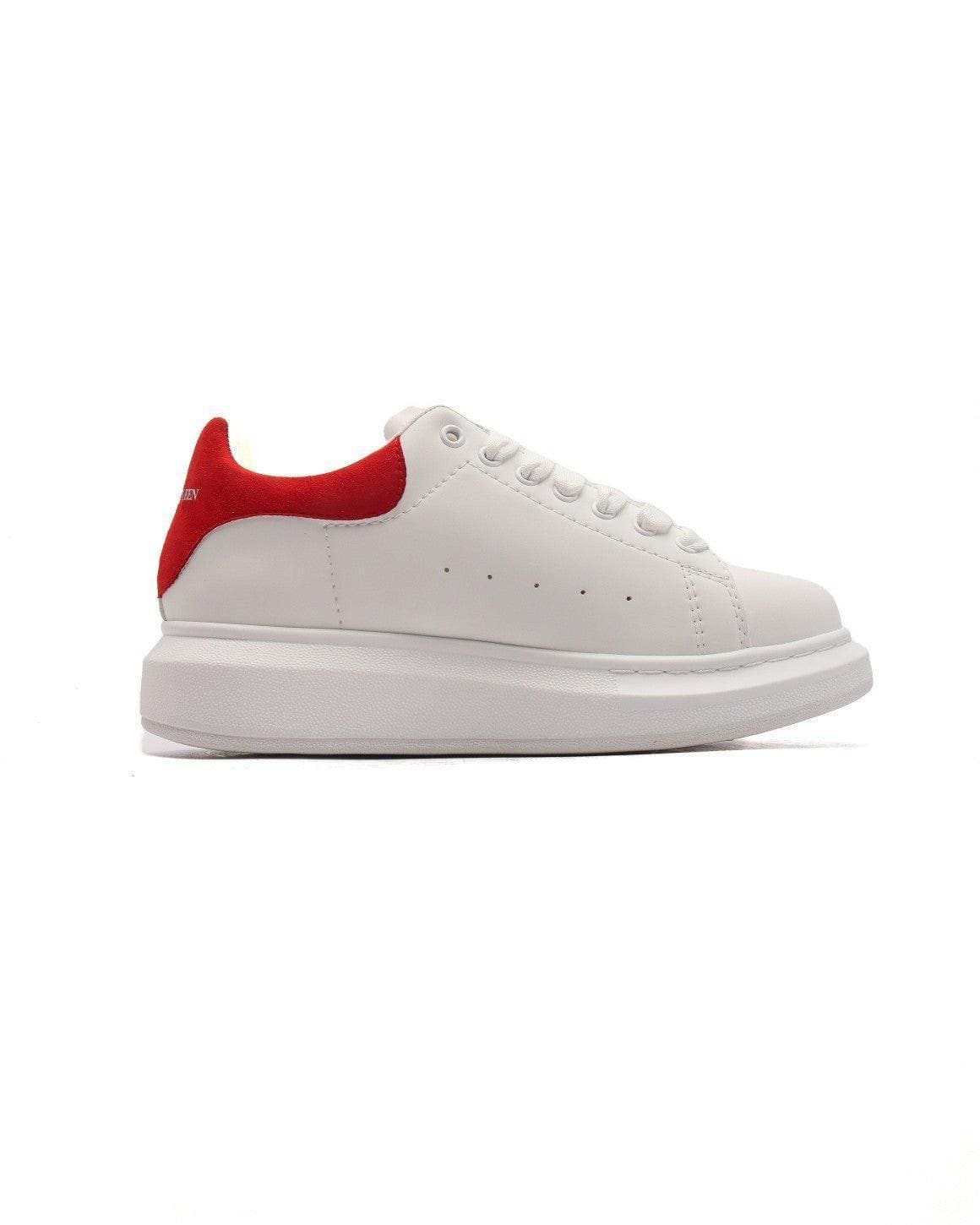 Alexander McQueen Sneakers White & Red | Luxury Fashion Statement | Banlieue91