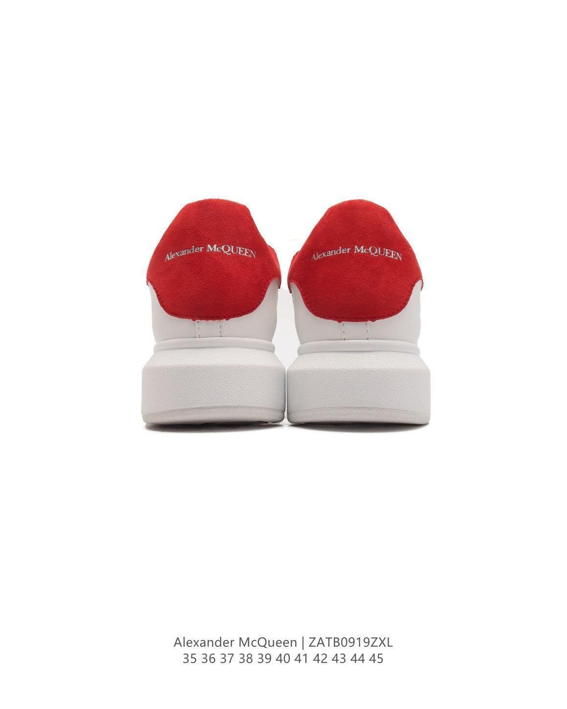 Alexander McQueen Sneakers White & Red | Luxury Fashion Statement | Banlieue91
