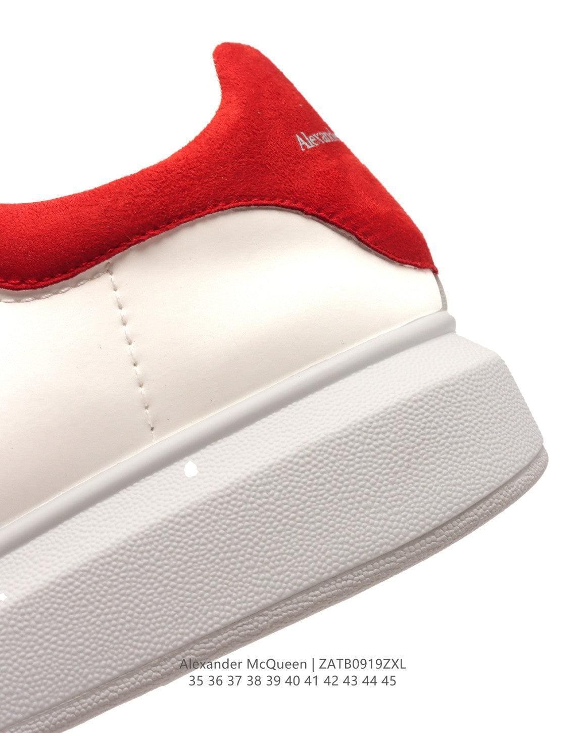 Alexander McQueen Sneakers White & Red | Luxury Fashion Statement | Banlieue91