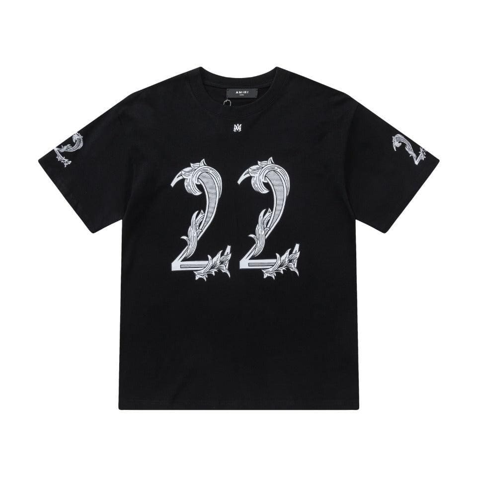 Amiri 22 Black T-Shirt Without Collar | Banlieue91